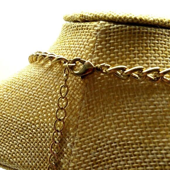 Rhinestone Multi-Color Gold-tone Statement Necklace - Picture 11 of 16